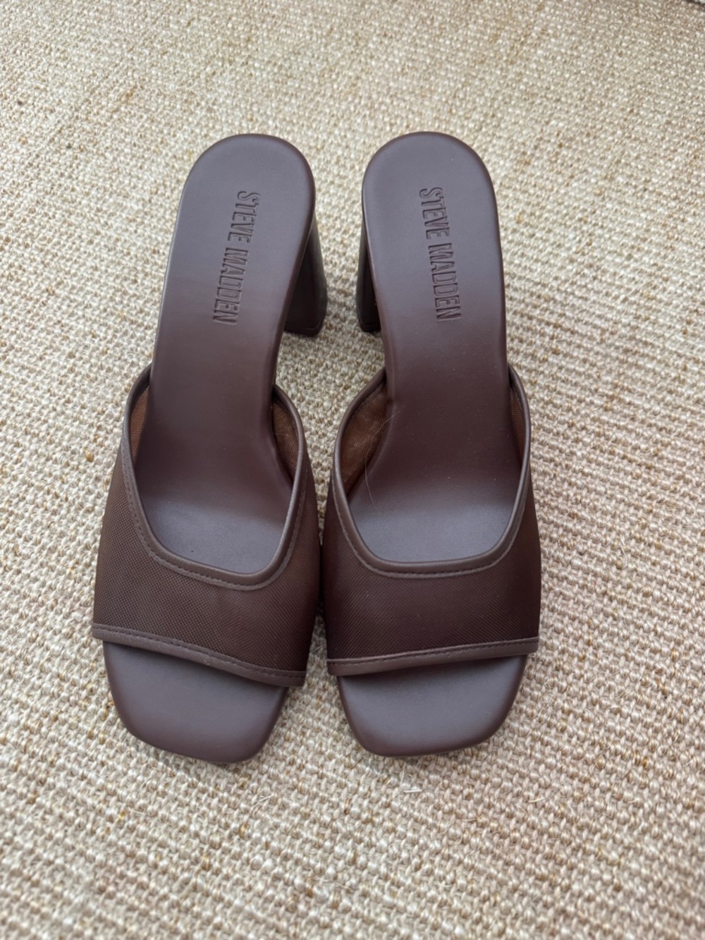 Steve Madden Brown Heel Sandals Size 8